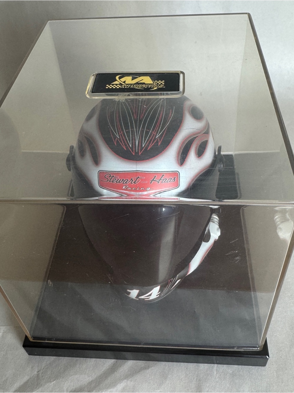 Tony Stewart #14 Motorsports Authentics Mini Helmet AS-IS w/Case